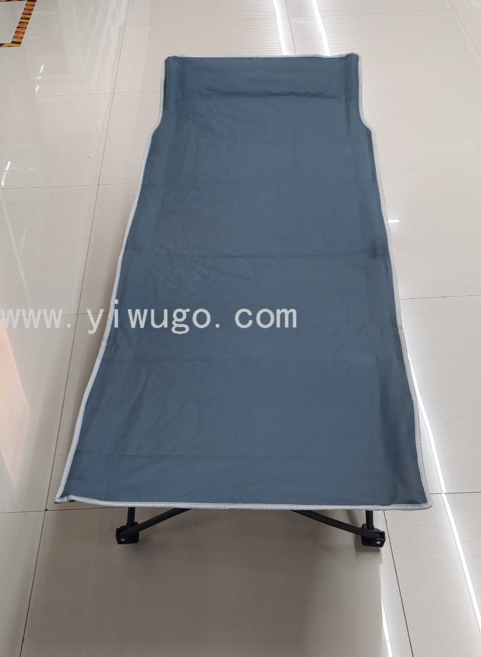 Round tube 10 foot lunch bed folding bed Single office collapsible camp bed folding bed
