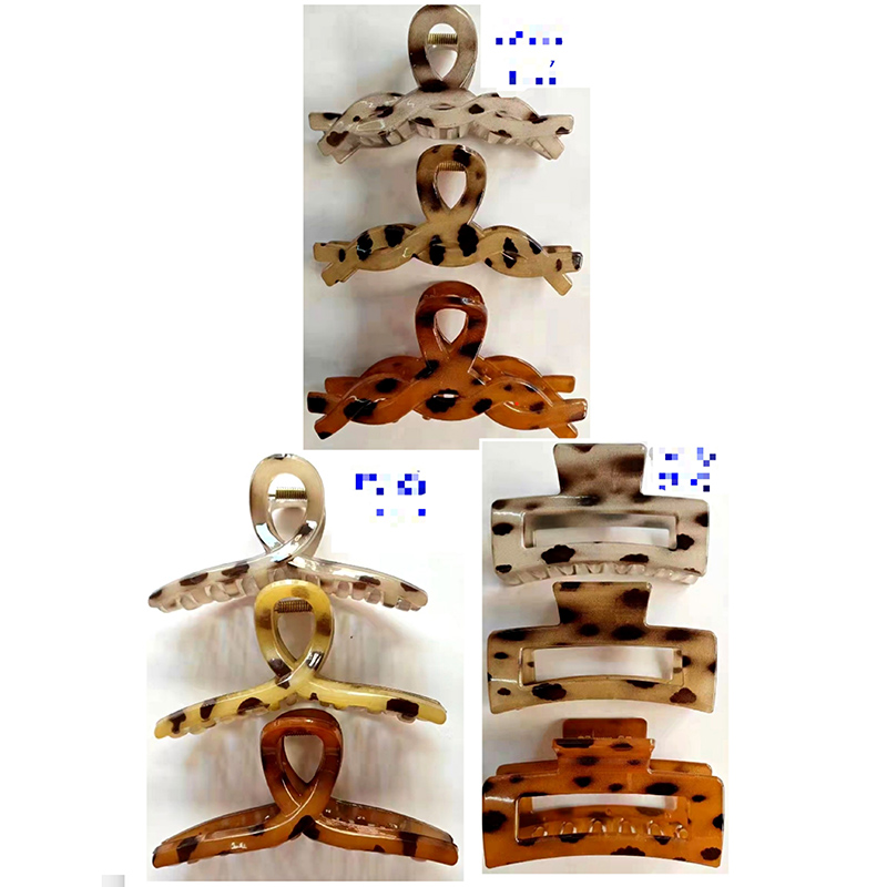 A2012 leopard print large hair clips, hair claws, hair clips, hair accessories, bangs clips, Japanese and Korean accessories supply Item Picture