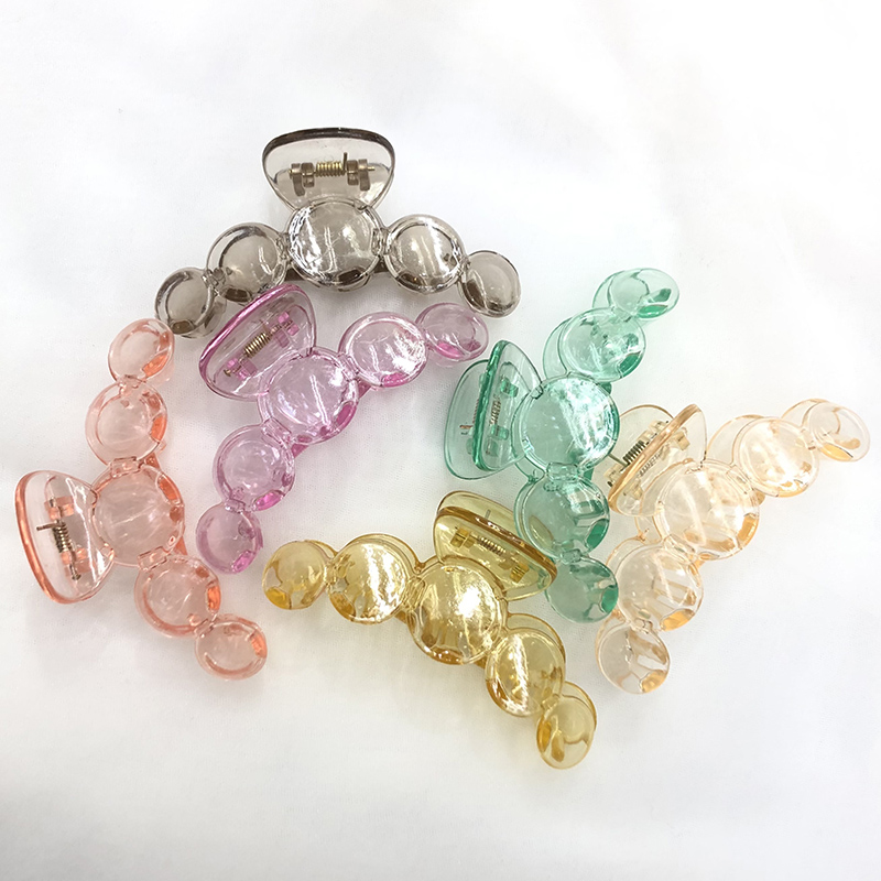 A2214 large transparent multi-style hair claws, hair clips, hair accessories, bangs clips, Japanese and Korean accessories supply Specification image