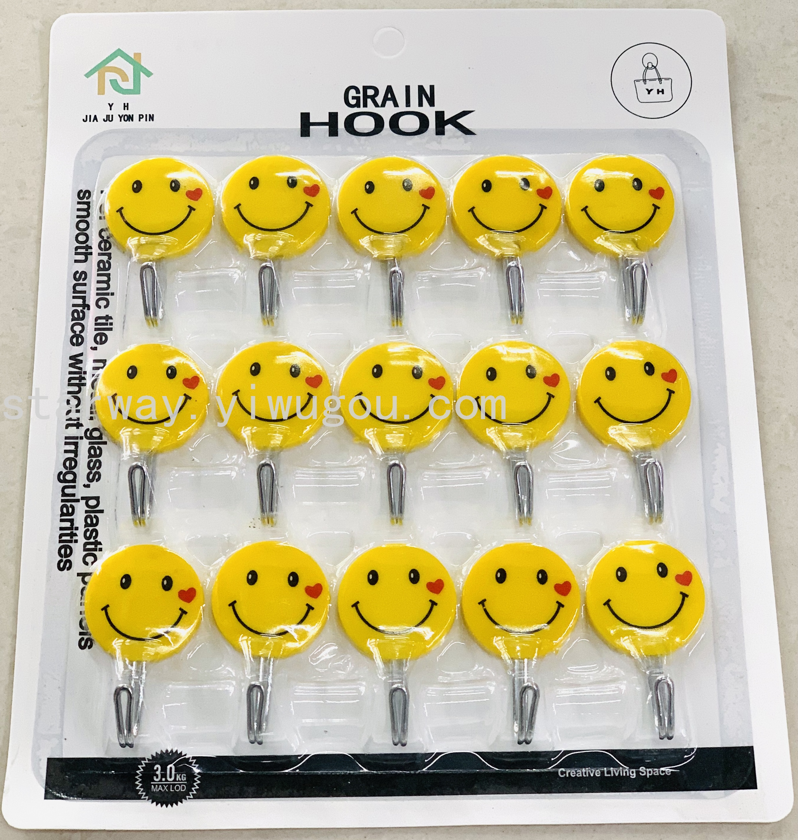 Fruit sticky hook, cartoon sticky hook, strong sticky hook, no-drilling sticky hook, convenient sticky hook, card suction sticky hook Item Picture