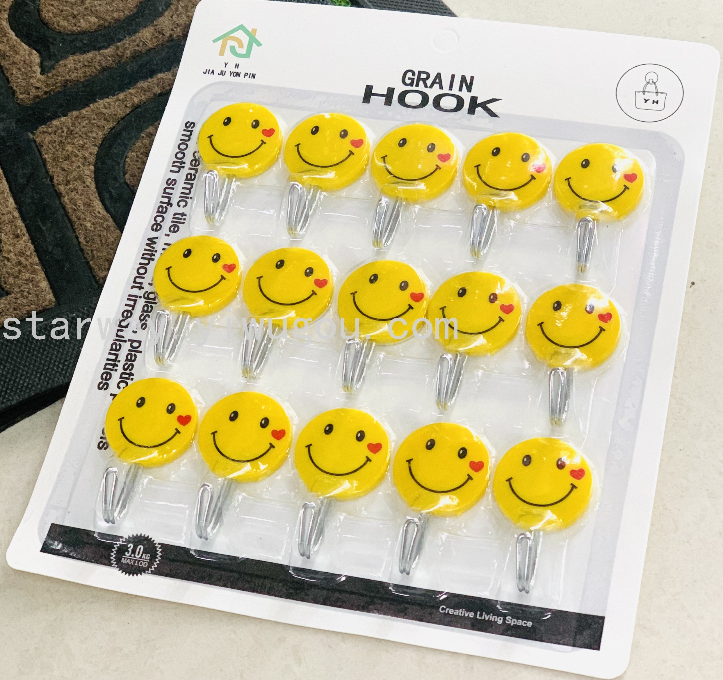 Fruit sticky hook, cartoon sticky hook, strong sticky hook, no-drilling sticky hook, convenient sticky hook, card suction sticky hook details Picture