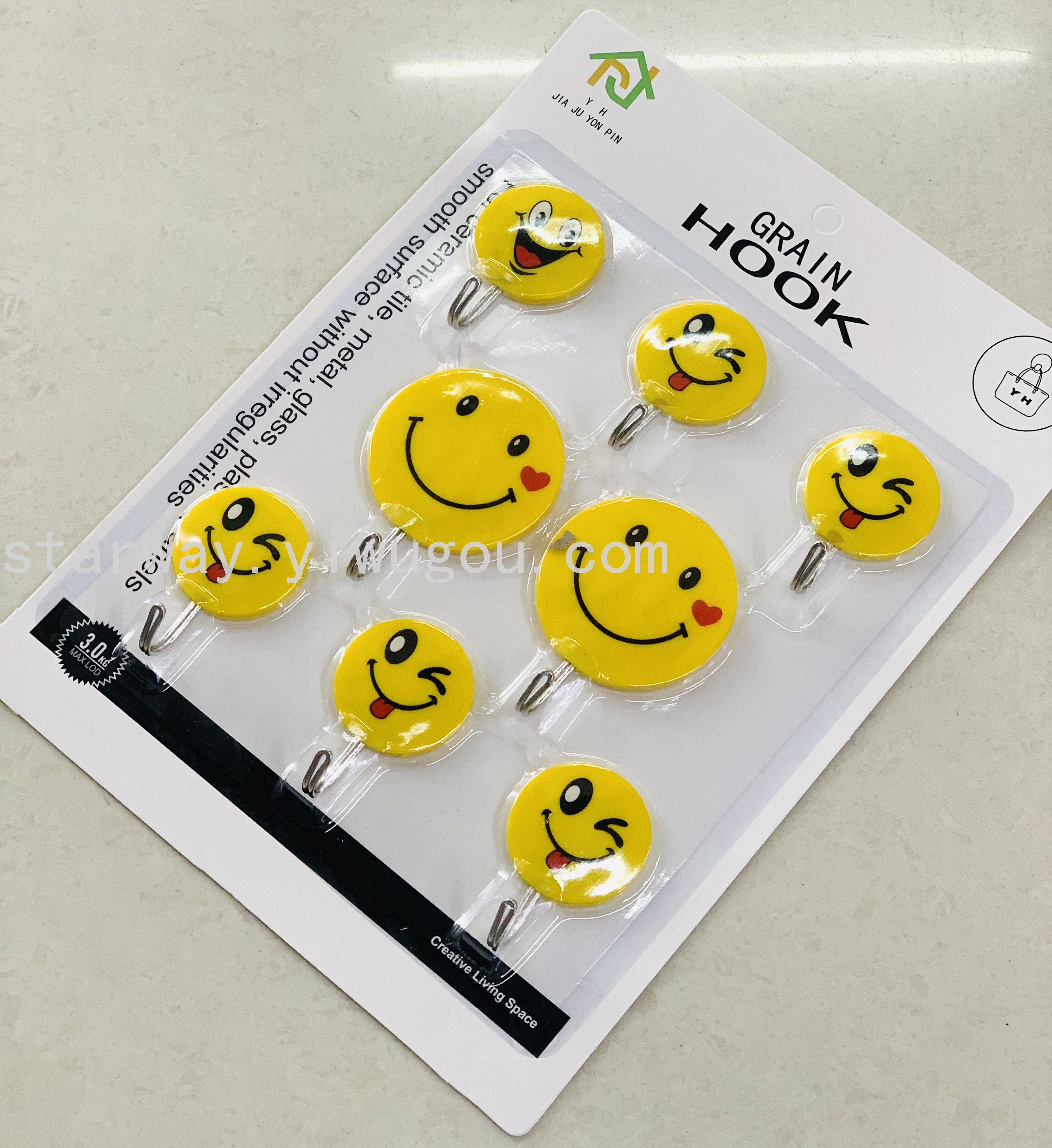 Fruit sticky hook, cartoon sticky hook, strong sticky hook, no-drilling sticky hook, convenient sticky hook, card suction sticky hook details Picture