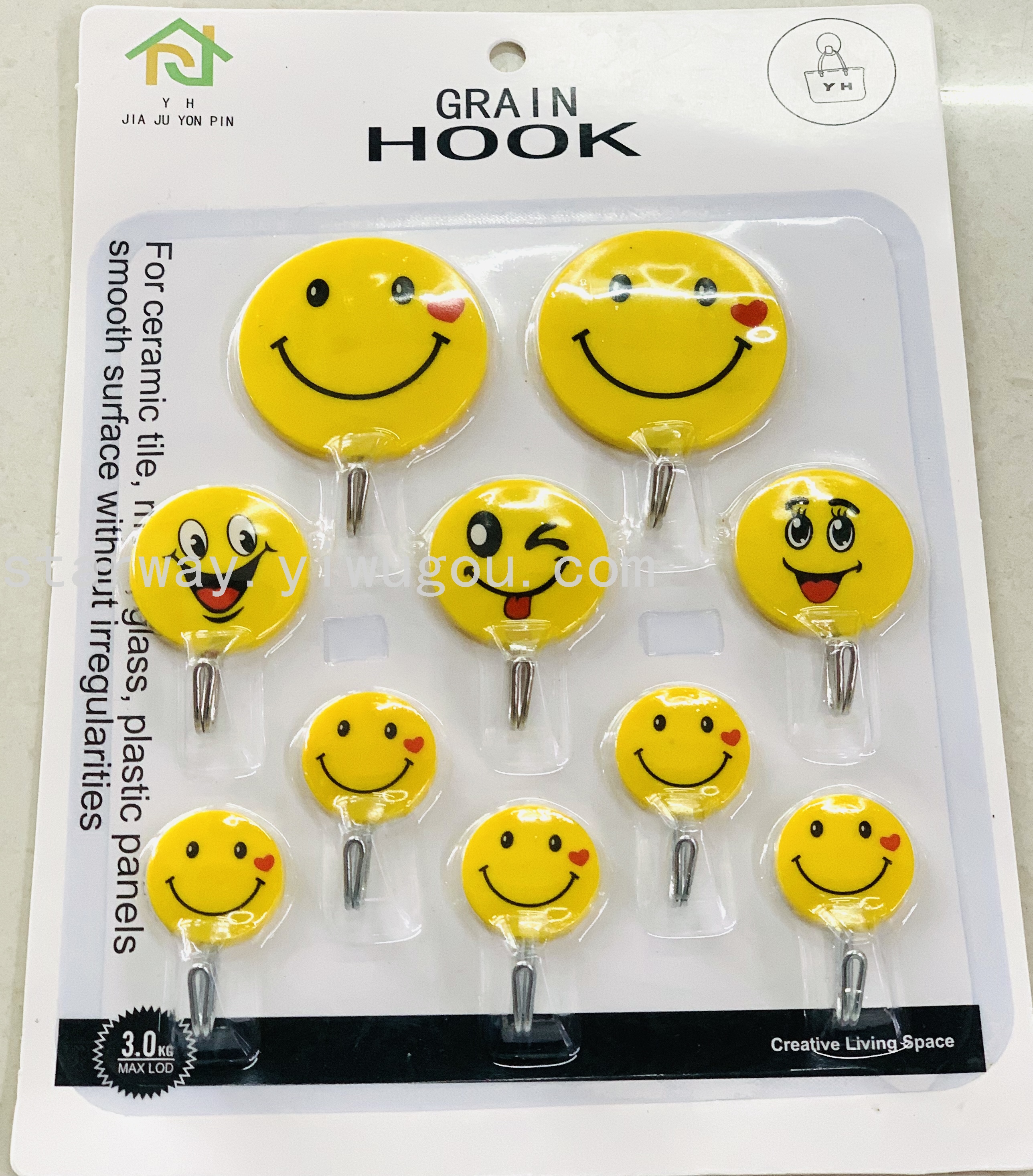 Fruit sticky hook, cartoon sticky hook, strong sticky hook, no-drilling sticky hook, convenient sticky hook, card suction sticky hook Item Picture