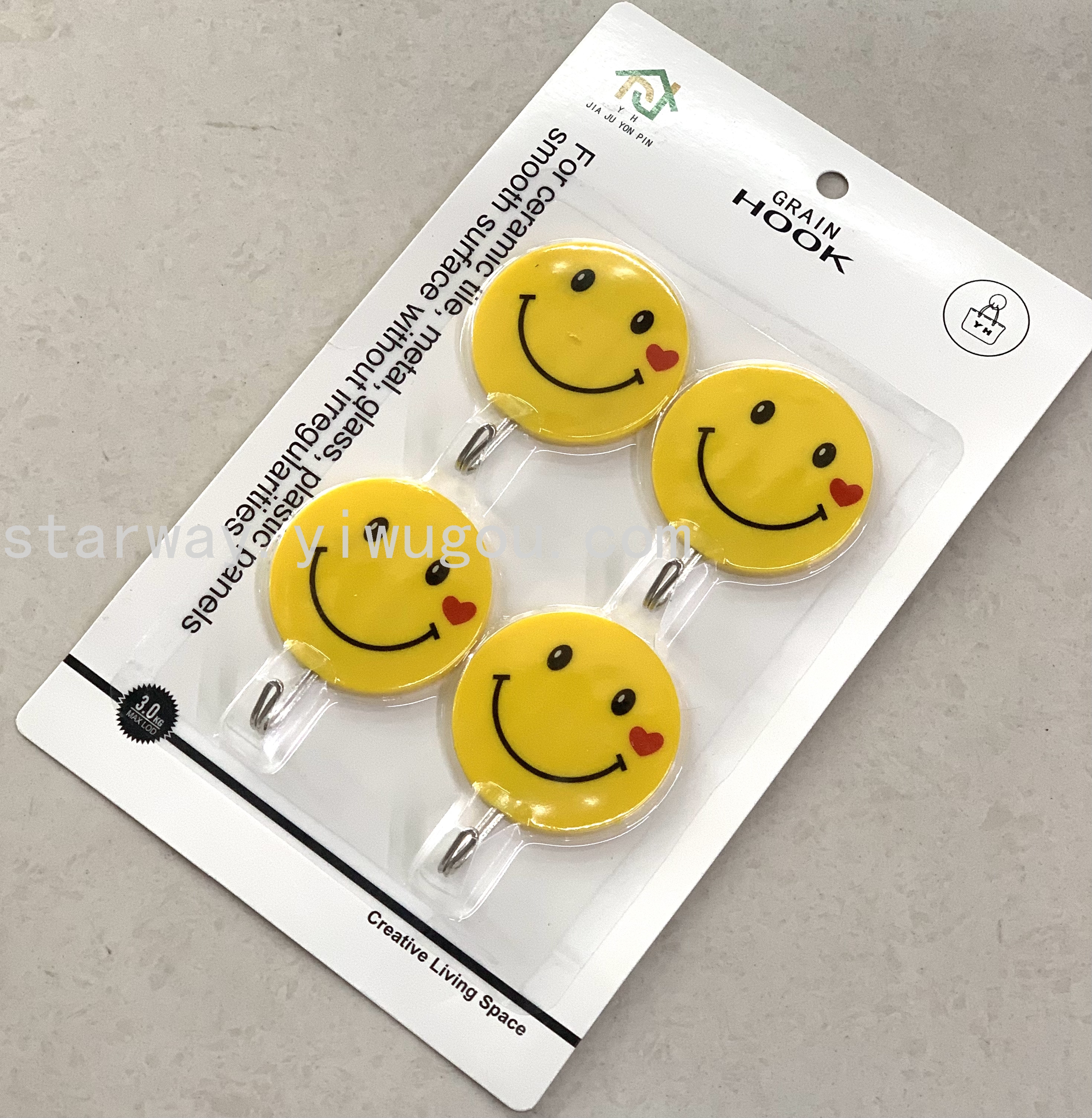 Fruit sticky hook, cartoon sticky hook, strong sticky hook, no-drilling sticky hook, convenient sticky hook, card suction sticky hook Specification image