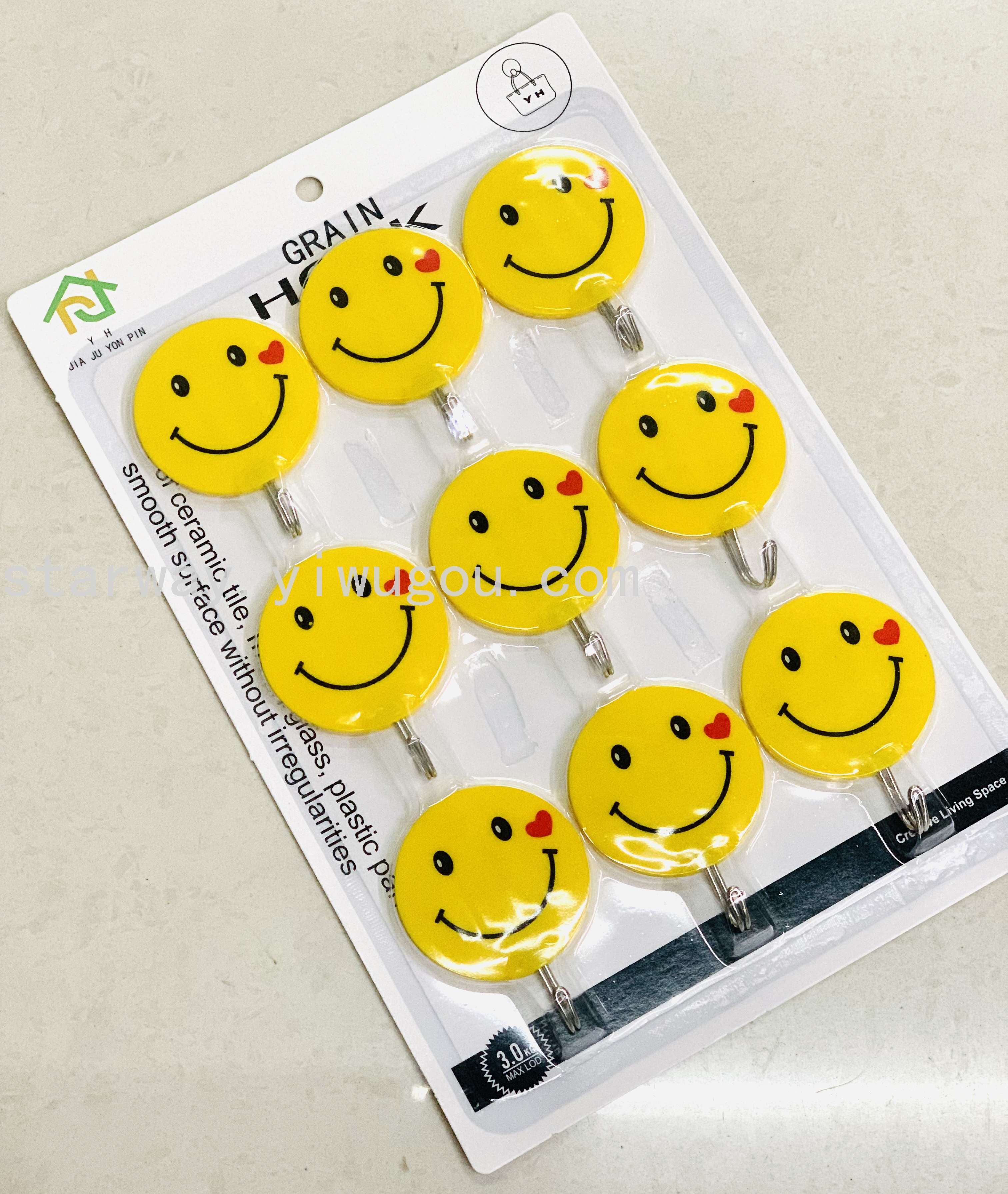 Fruit sticky hook, cartoon sticky hook, strong sticky hook, no-drilling sticky hook, convenient sticky hook, card suction sticky hook Specification image