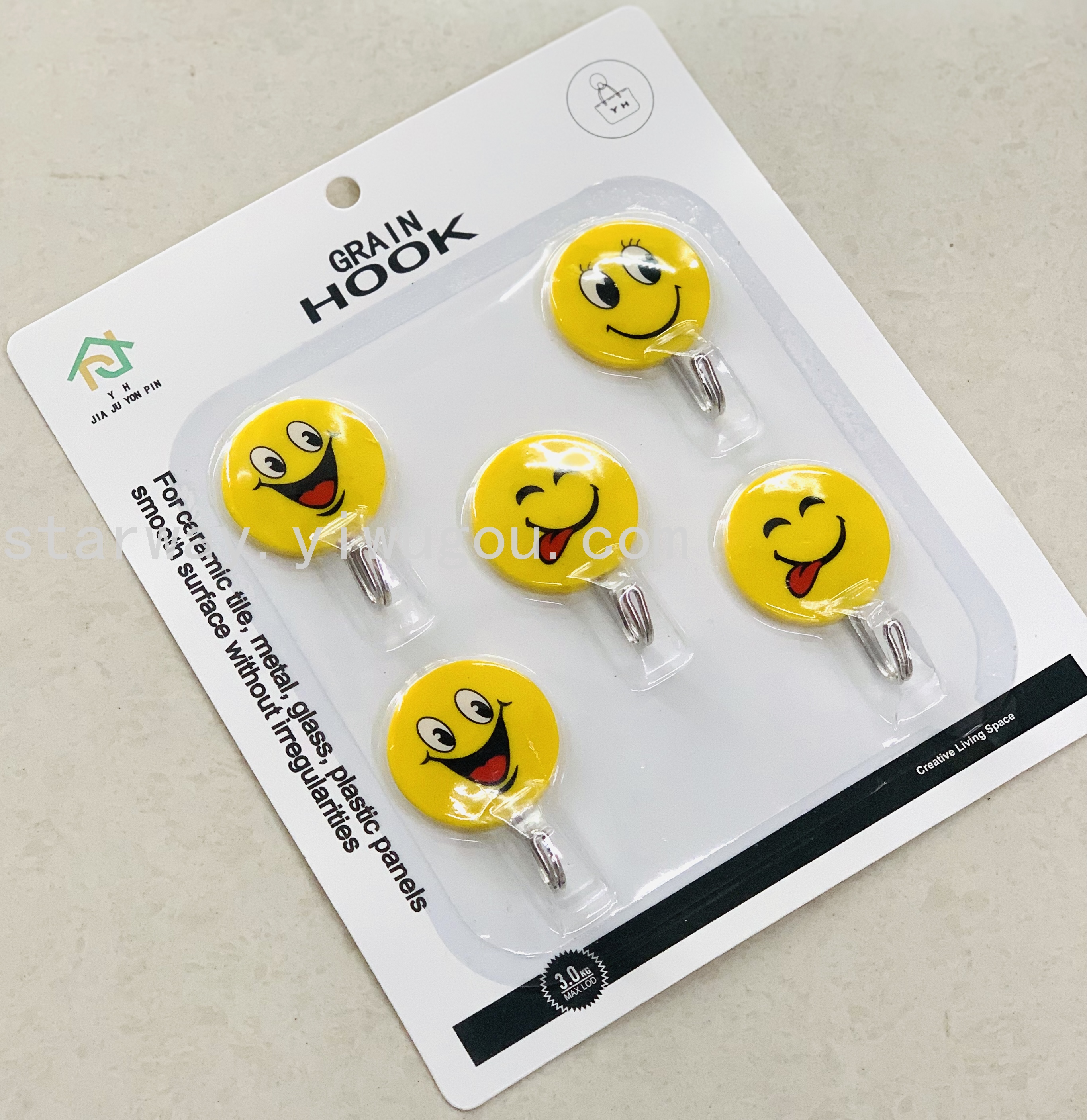 Fruit sticky hook, cartoon sticky hook, strong sticky hook, no-drilling sticky hook, convenient sticky hook, card suction sticky hook details Picture
