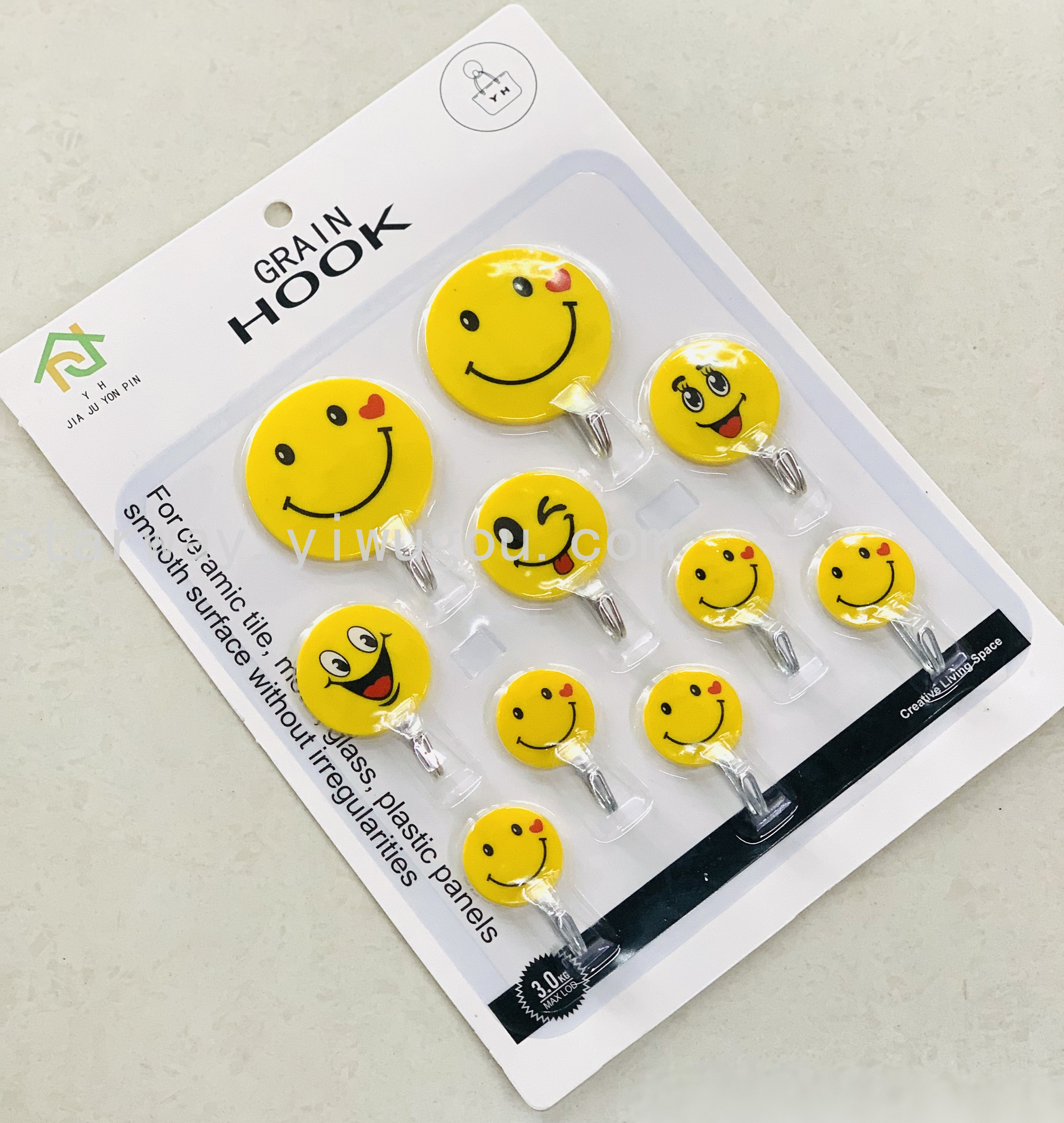 Fruit sticky hook, cartoon sticky hook, strong sticky hook, no-drilling sticky hook, convenient sticky hook, card suction sticky hook Specification image