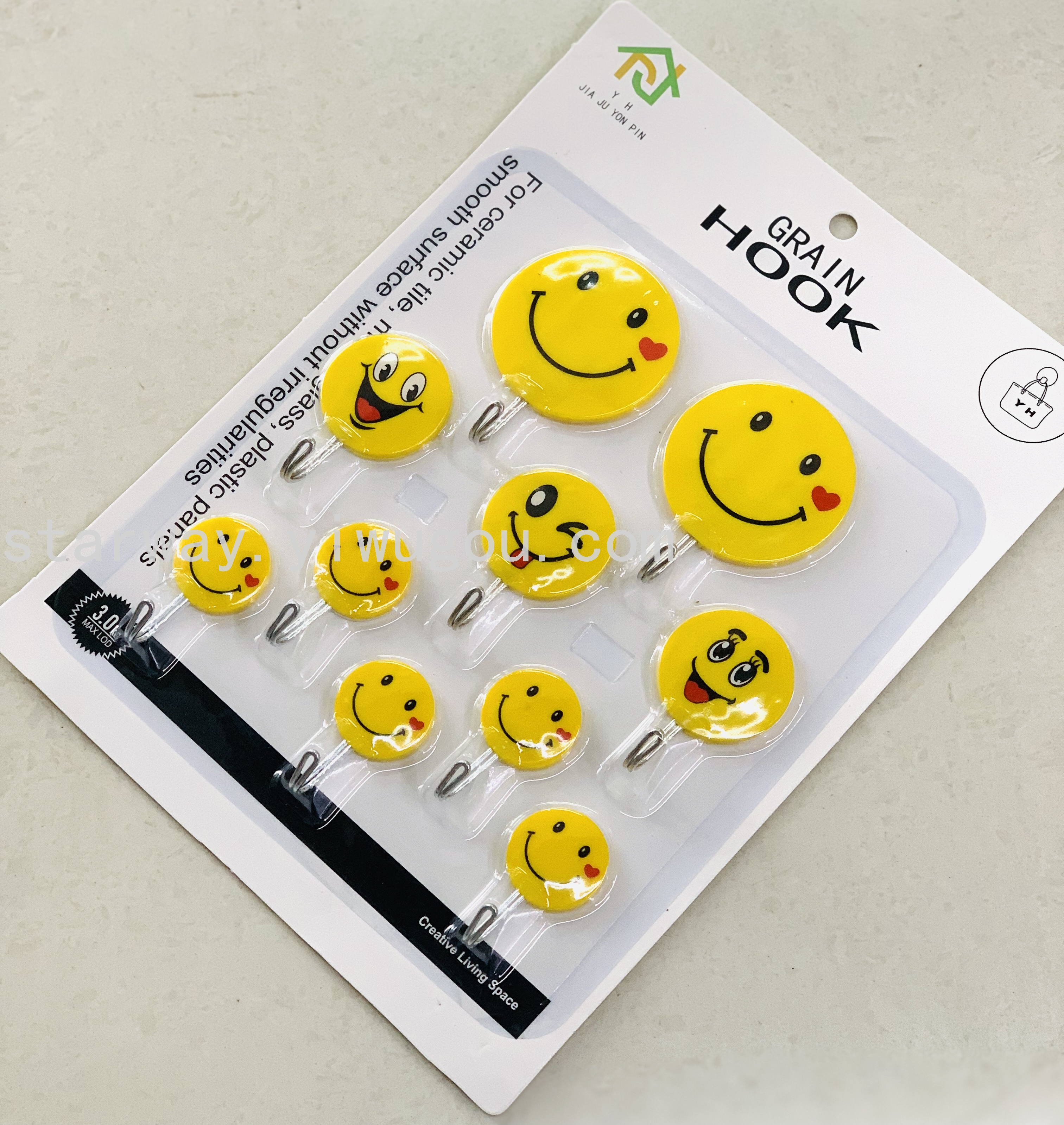 Fruit sticky hook, cartoon sticky hook, strong sticky hook, no-drilling sticky hook, convenient sticky hook, card suction sticky hook