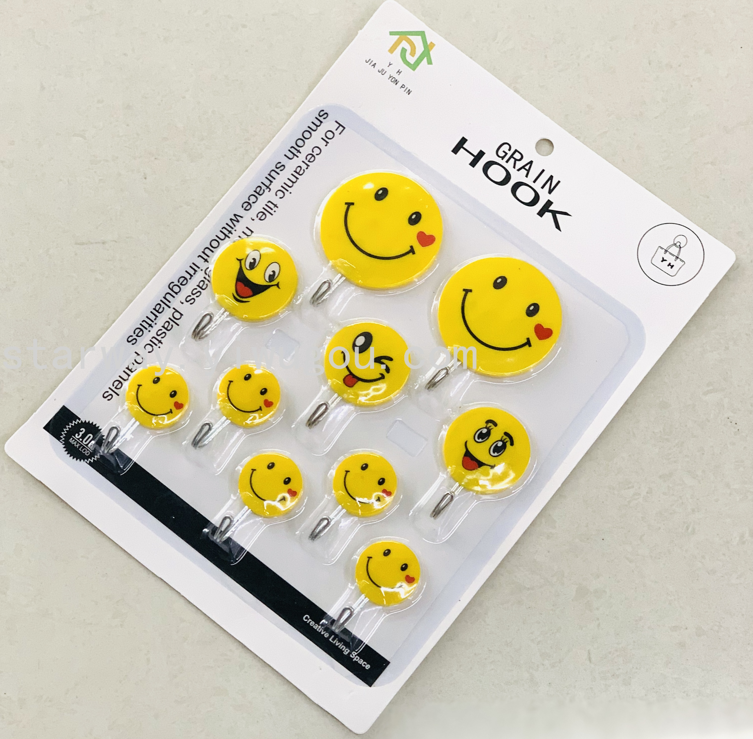 Fruit sticky hook, cartoon sticky hook, strong sticky hook, no-drilling sticky hook, convenient sticky hook, card suction sticky hook Application Scenario