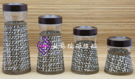 Glass sealed jar handmade straw seasoning bottle kitchen supplies oil bottle thumbnail
