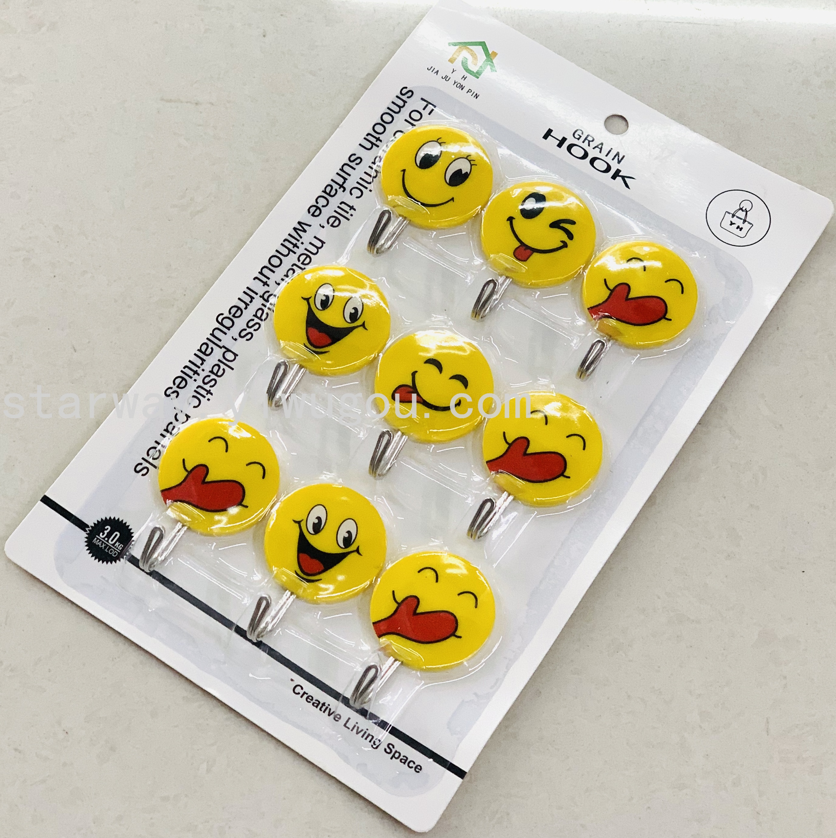 Fruit sticky hook, cartoon sticky hook, strong sticky hook, no-drilling sticky hook, convenient sticky hook, card suction sticky hook
