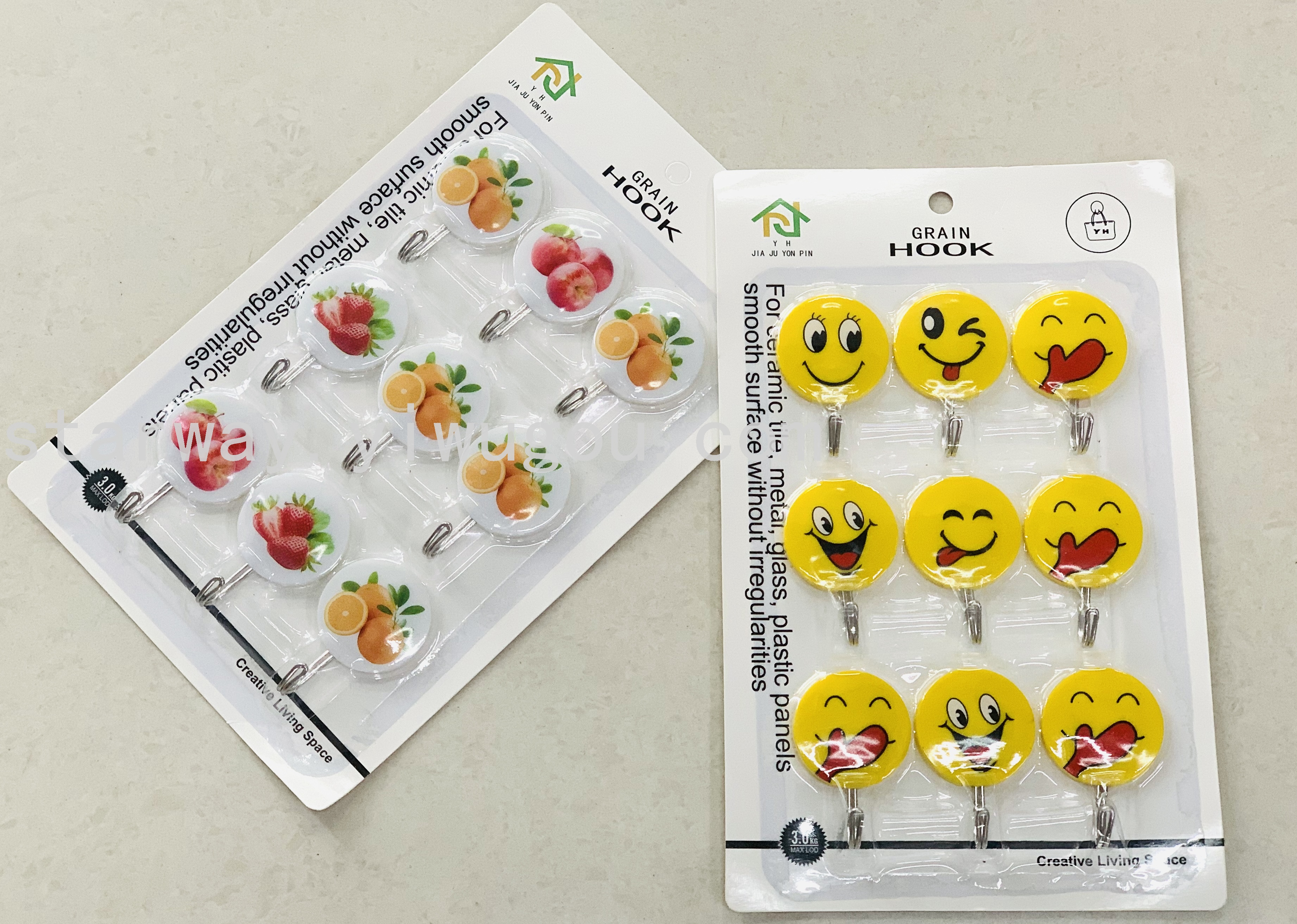 Fruit sticky hook, cartoon sticky hook, strong sticky hook, no-drilling sticky hook, convenient sticky hook, card suction sticky hook Specification image