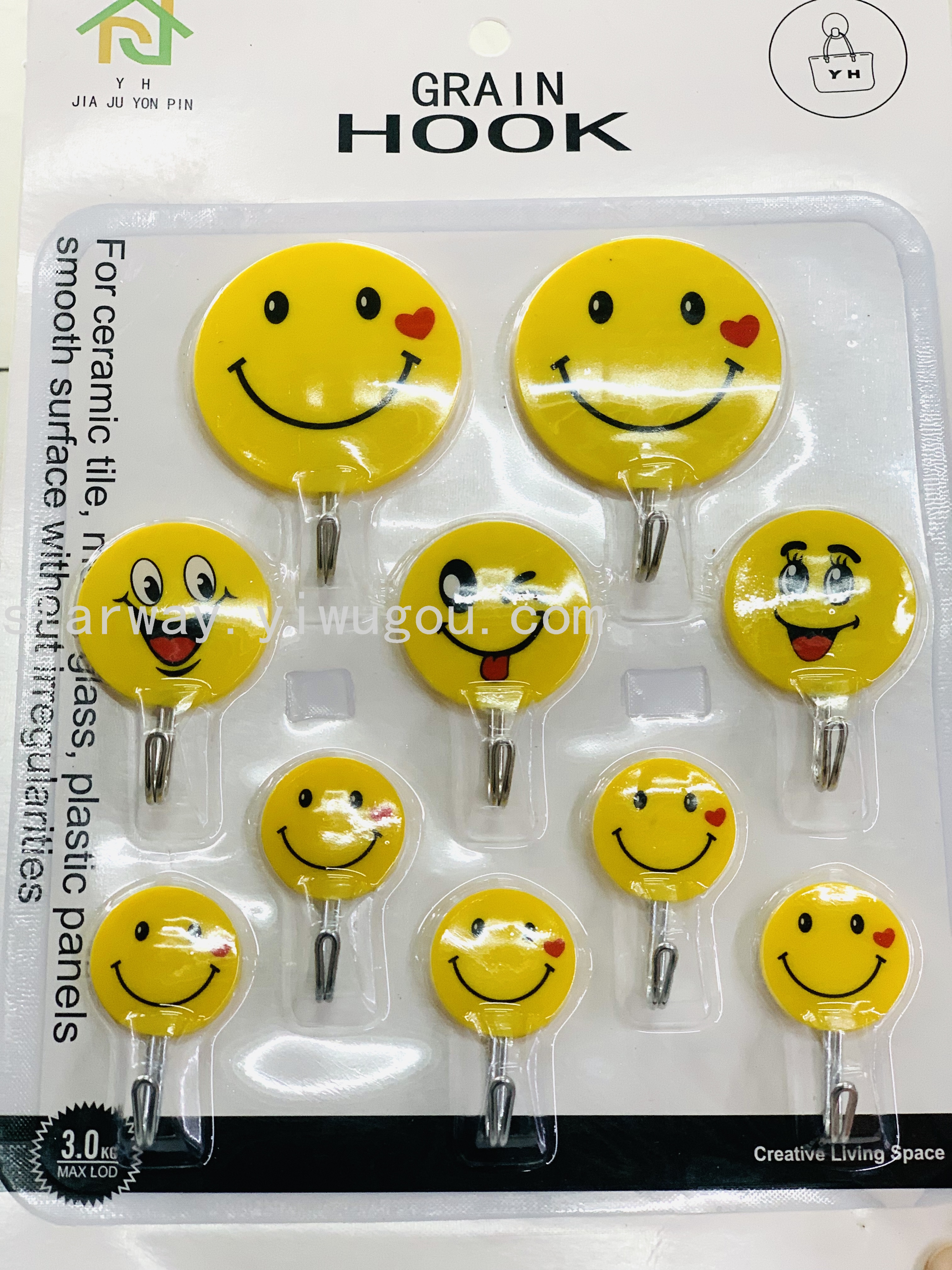 Fruit sticky hook, cartoon sticky hook, strong sticky hook, no-drilling sticky hook, convenient sticky hook, card suction sticky hook details Picture