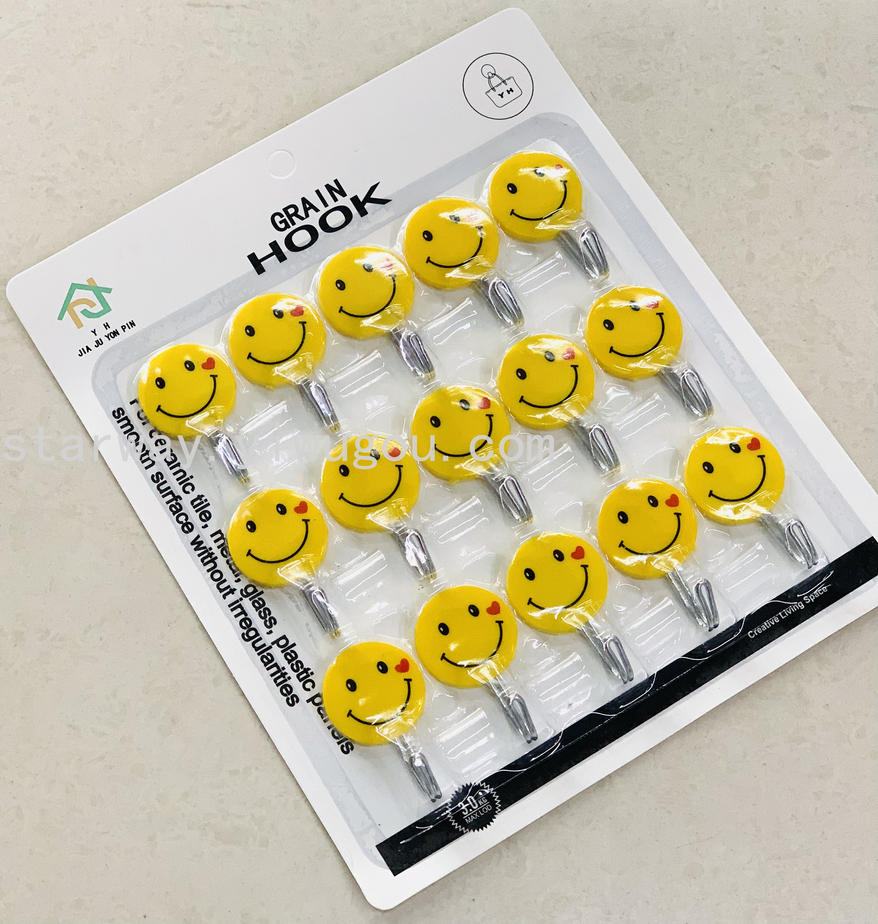 Fruit sticky hook, cartoon sticky hook, strong sticky hook, no-drilling sticky hook, convenient sticky hook, card suction sticky hook Specification image