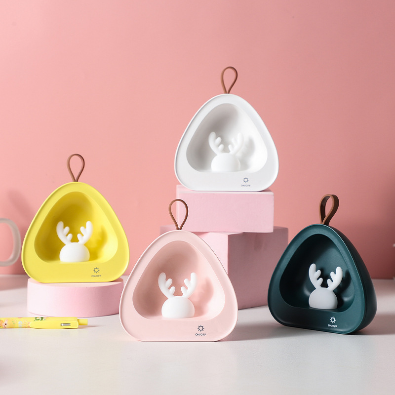 Menglu Night Light usb charging Children's bedside desk, cartoon eye-protecting desk lamp, creative home decoration atmosphere light full figure