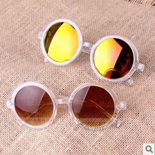 New vintage round frame men's sunglasses hipster reflective sunglasses mercury glasses women's sunglasses