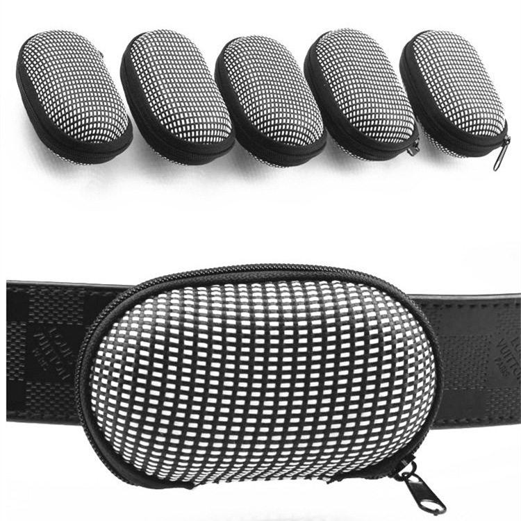 Folding presbyopic glasses box portable EVA zipper box wear belt presbyopic glasses box folding mirror box manufacturers direct sales