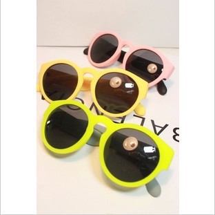 Candy color round frame sunglasses men and women hipster sunglasses European and American star sunglasses