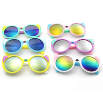 2019 New cute kids sunglasses Birthday gift Sunglasses colorful kitten uv protection baby glasses