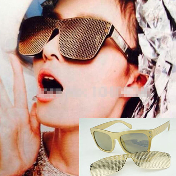 Wholesale fashion new removable metal mesh sunglasses men and women sunglasses sunglasses