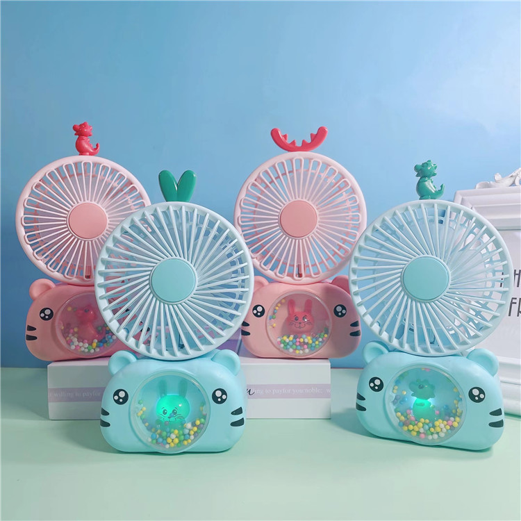 New camera fan, USB charging, Tiger Year gift fan, student pencil sharpener, USB charging, night light fan details Picture