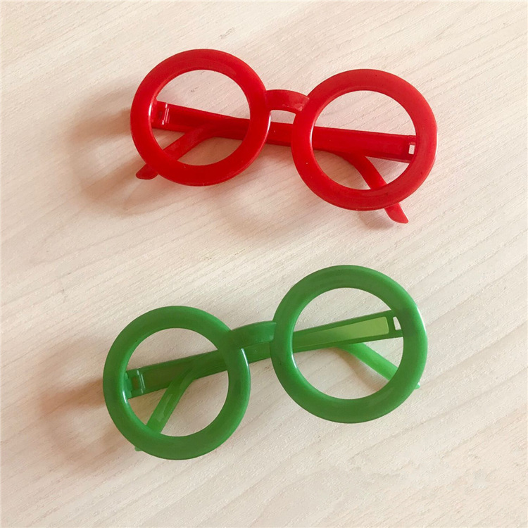 Children's Korean decorative round frame glasses Empty frame Arale Harry Potter round lens free plastic