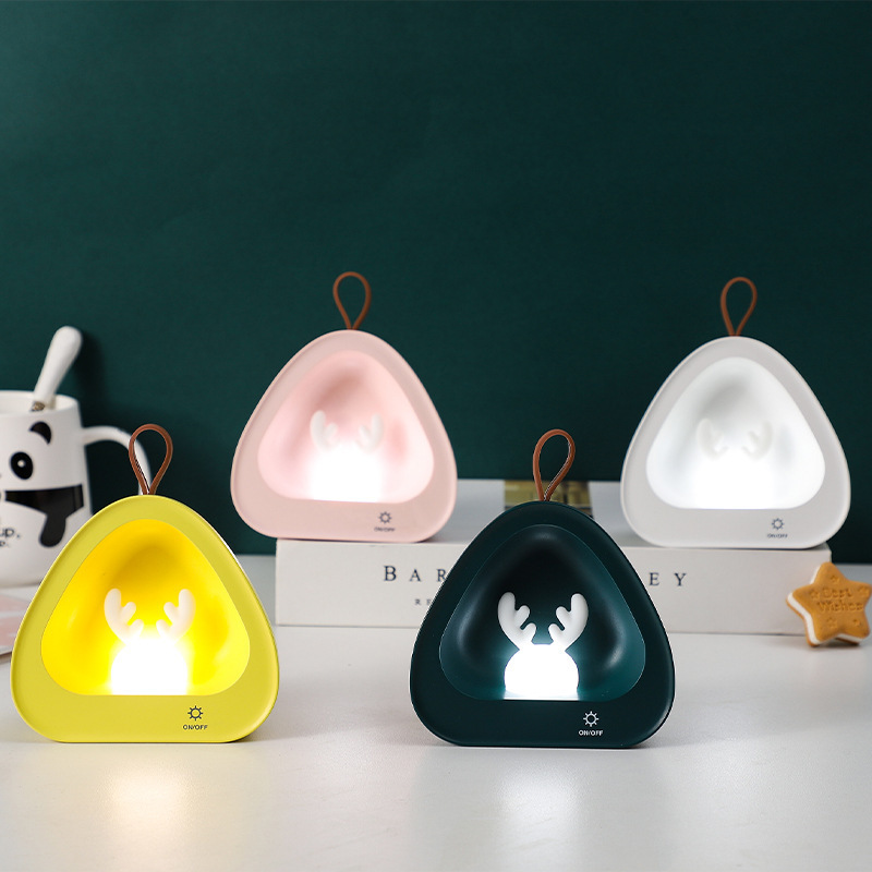 Menglu Night Light usb charging Children's bedside desk, cartoon eye-protecting desk lamp, creative home decoration atmosphere light Specification drawing