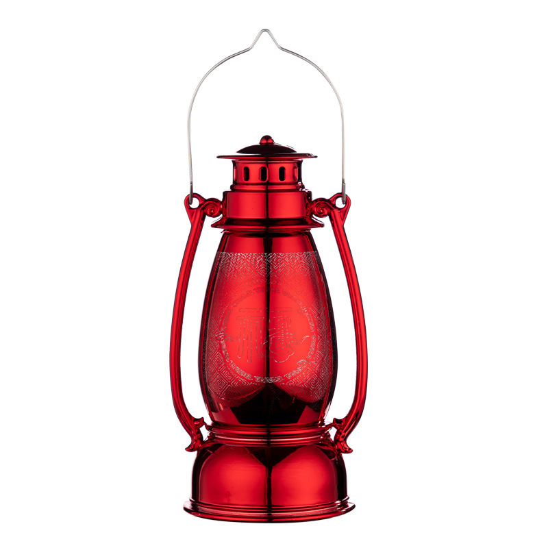 Red led wind lanterns, Spring Festival decorations, small oil lamps, portable electronic horse lanterns, Halloween candlesticks, bar atmosphere decoration Item Picture