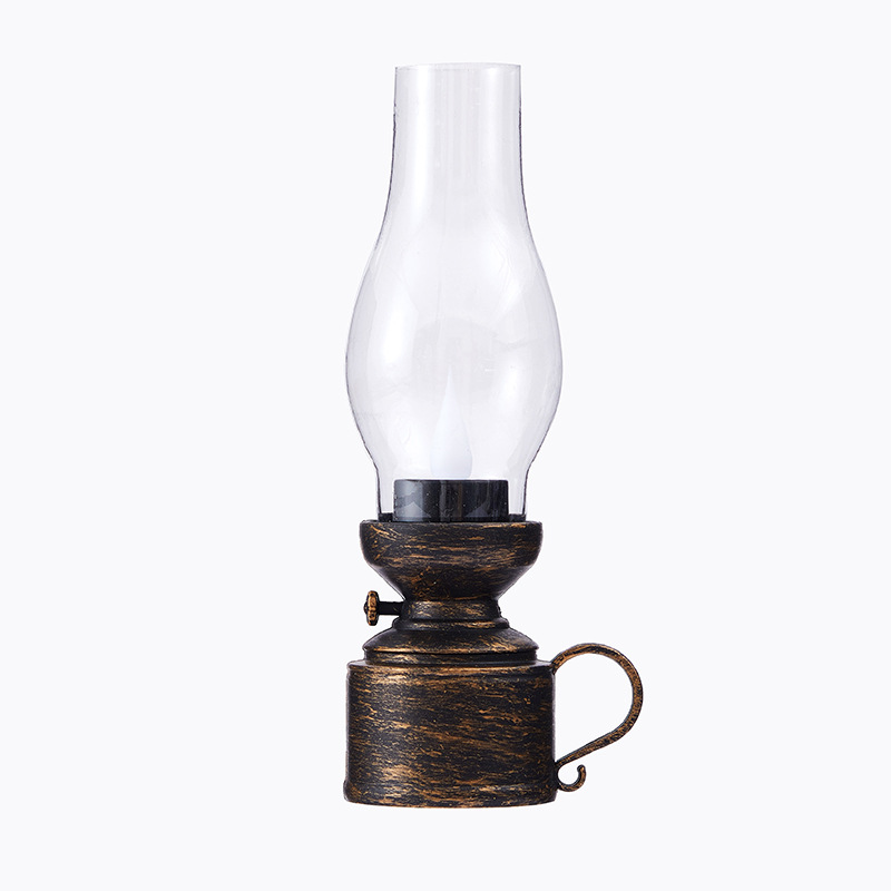 Retro horse lanterns, kerosene lamps, LED electronic candle lamps, shooting props, bar and restaurant atmosphere lights, creative ornaments Item Picture