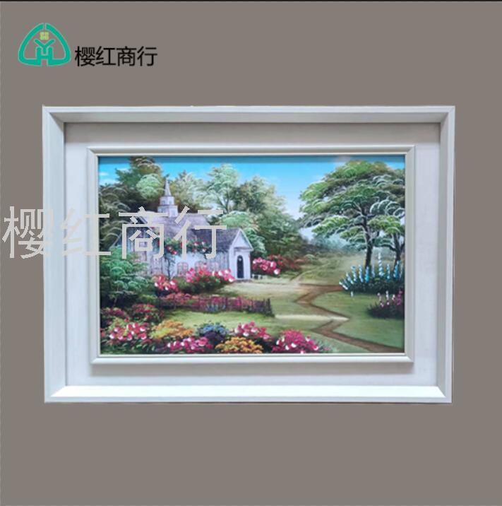 Hanging decorative paintings, European restaurant, beautiful scenery semi-hand-painted oil painting