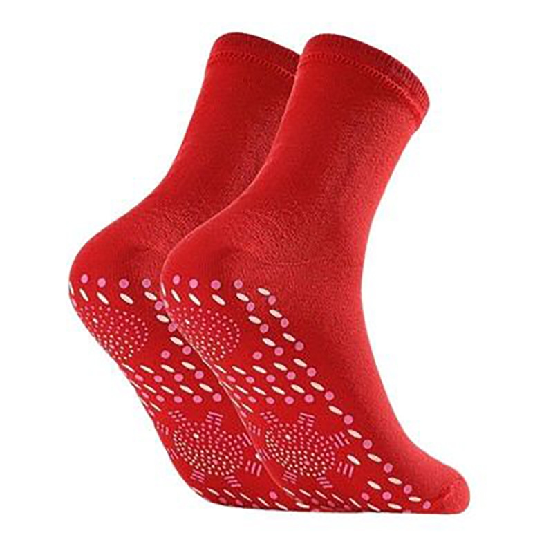 Self-heating socks, health massage socks, self-heating tourmaline mid-calf thickened warm foot socks, heat moxibustion cold-proof socks, universal Application Scenario