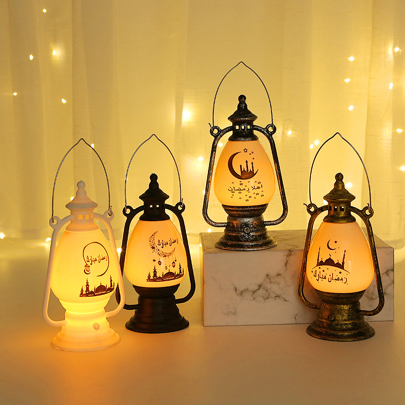Ranadan Eid electronic candles, candlesticks, wind lamps, handicrafts, Arab-style lanterns, study lighting fixtures details Picture