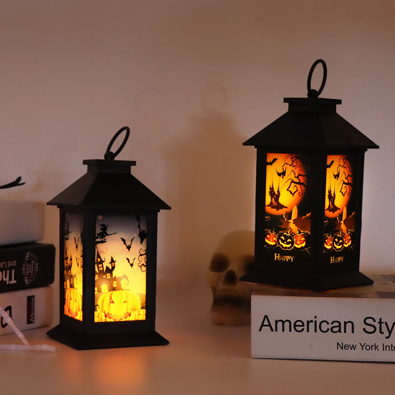 New Halloween LED medium-sized colored pumpkin candle lantern, Ghost Festival gift desktop decoration Item Picture