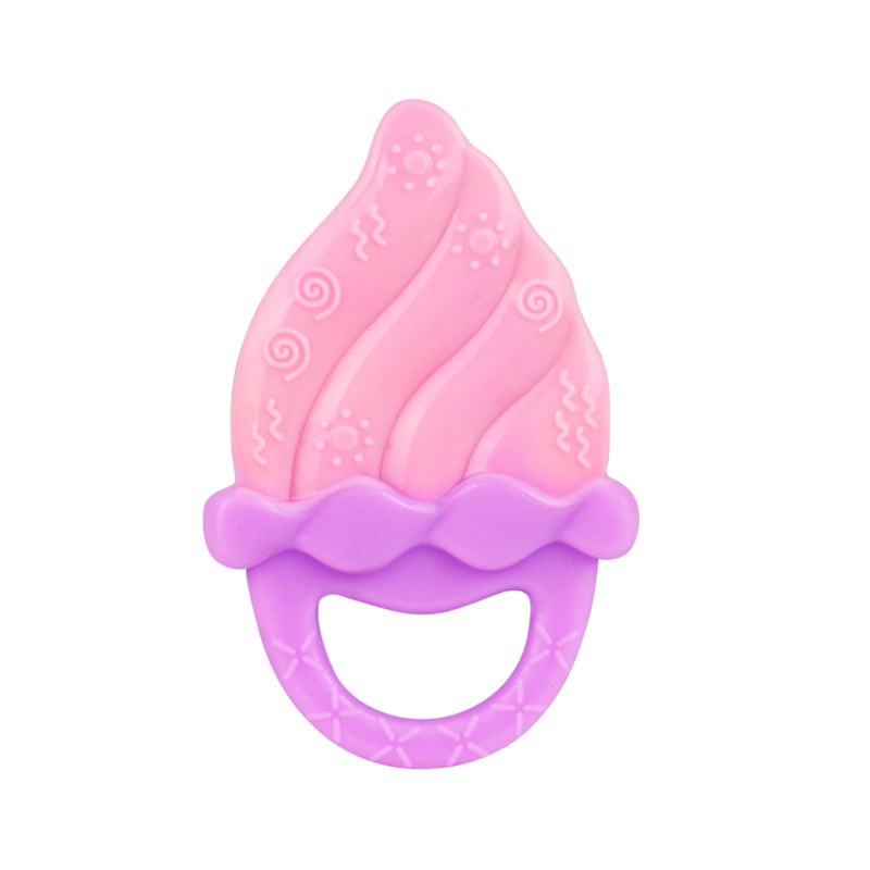 Soothing teething rings, teething sticks, baby silicone toys, anti-sucking gadgets for babies, biting gels, water-boiling ice cream teething rings Specification image