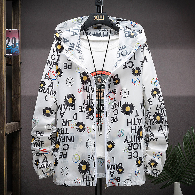 Men's summer thin and breathable sun-protective clothing 2022 outdoor trend Korean-style cool thin sun-protective clothing wholesale details Picture