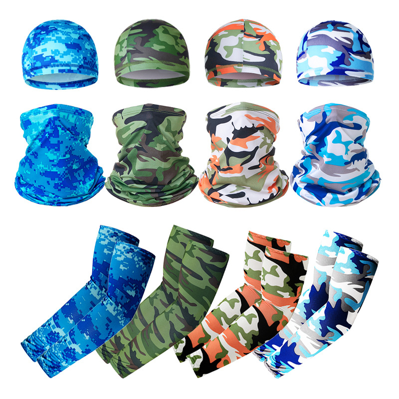 A versatile sun protection ice silk sleeve bicycle riding cap for both men and women, an outdoor windproof sports cap, and a multi-functional neck mask Application Scenario