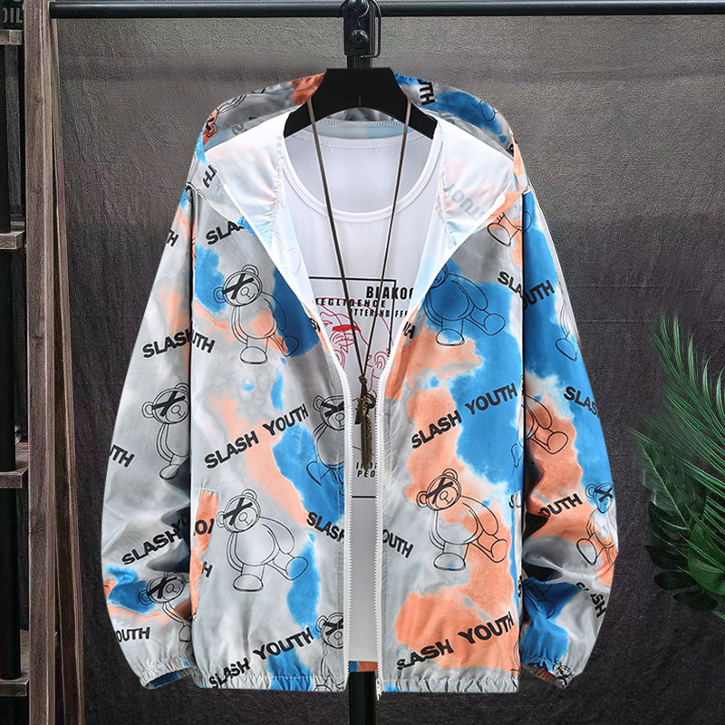 2022 Sun protection clothing for men, cool, sporty, casual and breathable shirts, summer jackets, trendy thin student sun protection clothing