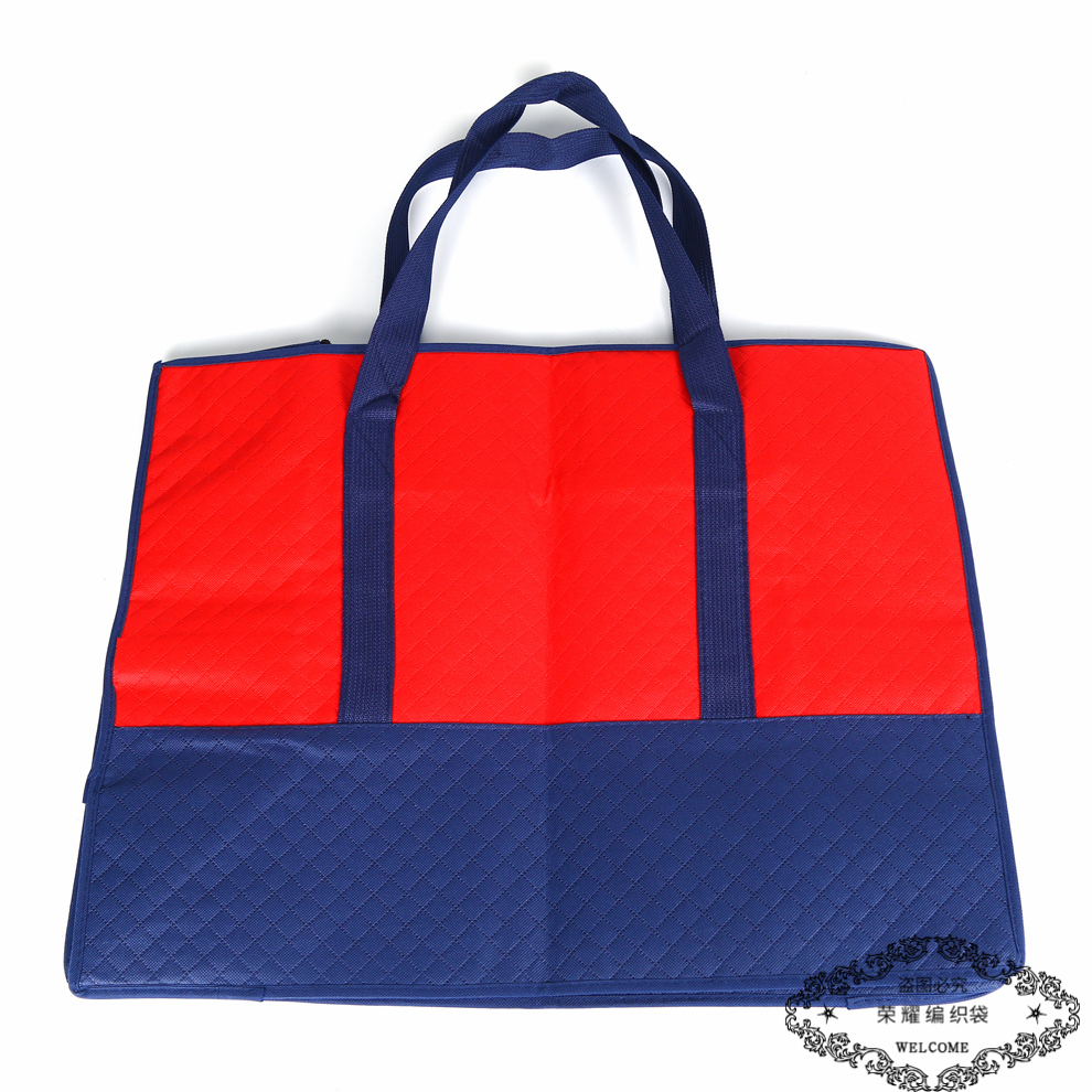 Moisture-proof cotton quilt storage bags, non-woven fabric embossed moving bags, large-capacity hand-held luggage bags, storage and packing bags