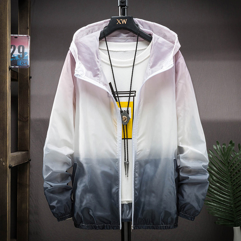 Men's gradient color summer sun-protective clothing, men's outdoor sports skin clothing, fishing breathable sun-protective clothing, men's manufacturer wholesale Application Scenario