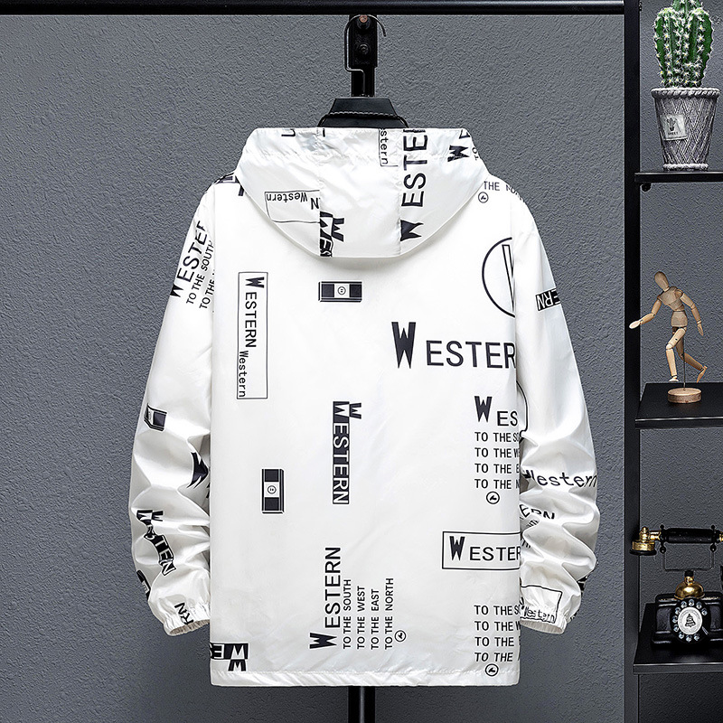 Summer new 2022 trendy, thin, breathable and sun-protective clothing for boys, teenagers, large-sized skin, big W coat for men details Picture