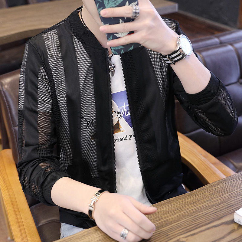 Summer men's sun-protective clothing, new men's sun-protective clothing, UV-resistant, hollowed-out, cool, breathable, outdoor lightweight and quick-drying clothing Specification image