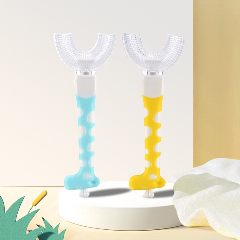 فرشاة أسنان للأطفال من طراز U فرشاة أسنان يدوية من طراز U فرشاة أسنان على شكل فرشاة أسنان -3-3-6 -12 سنة أو أكثر details Picture