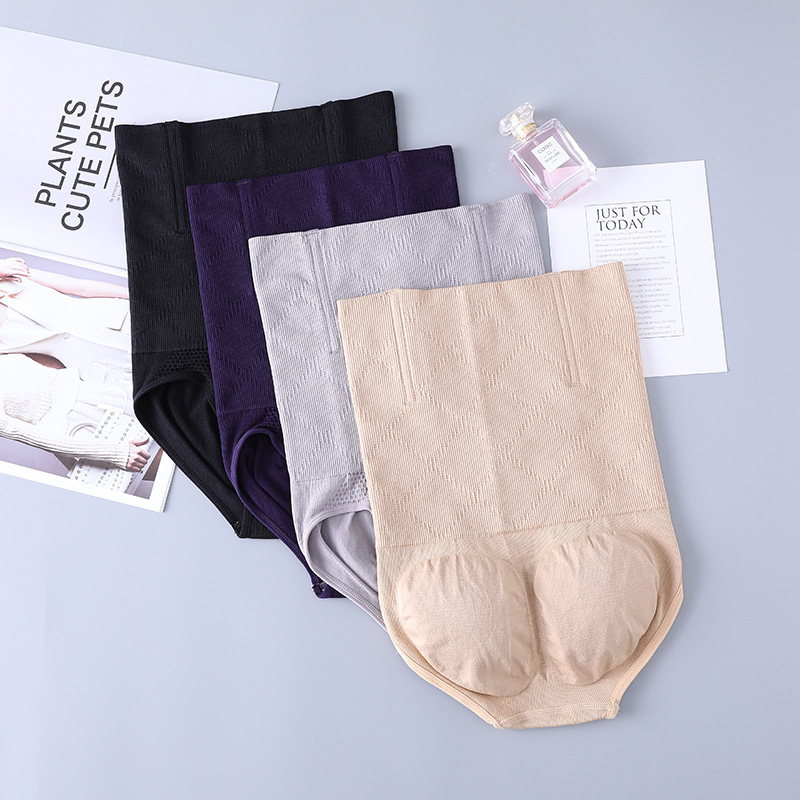 High-waisted postpartum seamless belly tightening pants, seamless belly tightening pants, stomach tightening, buttocks lifting, body shaping and beauty pants, women's body shaping pants details Picture