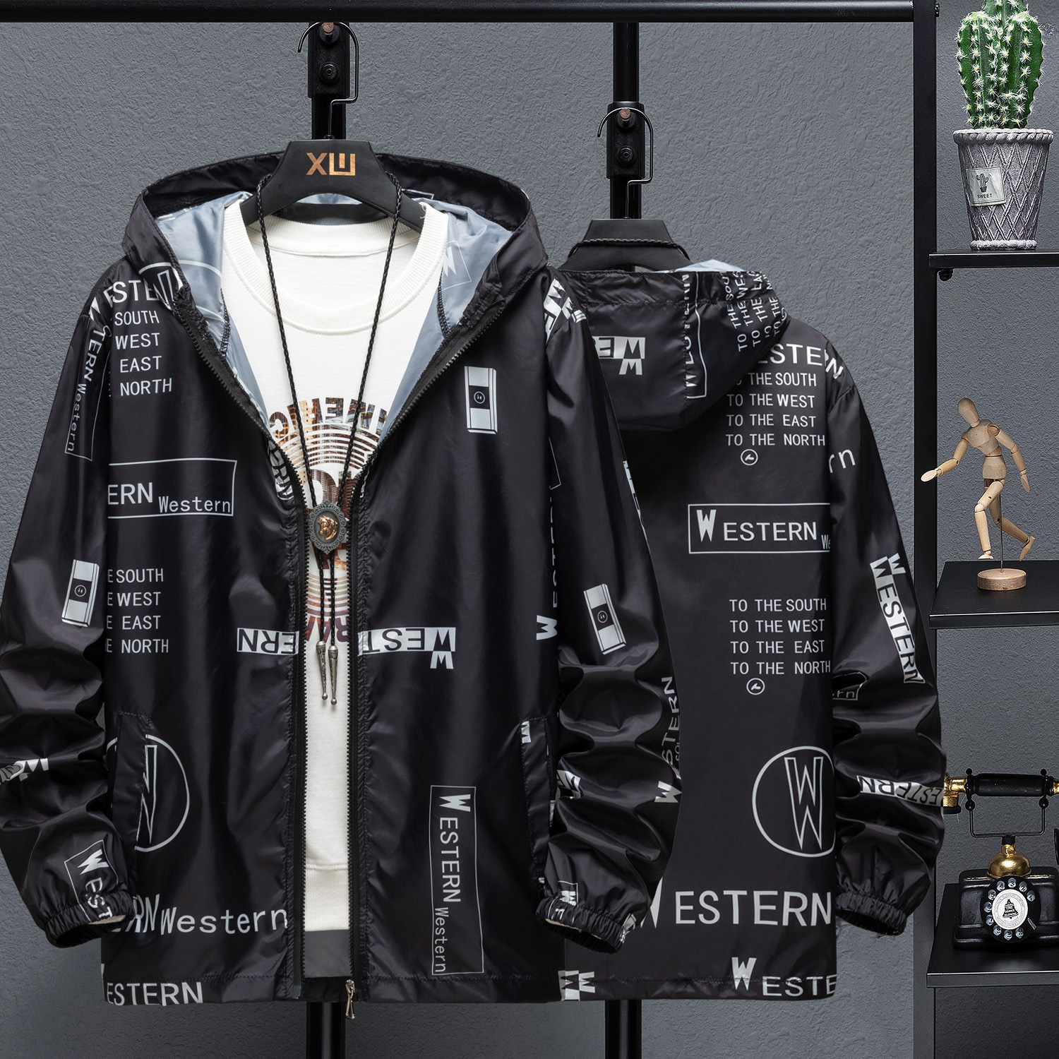 Summer new 2022 trendy, thin, breathable and sun-protective clothing for boys, teenagers, large-sized skin, big W coat for men Application Scenario