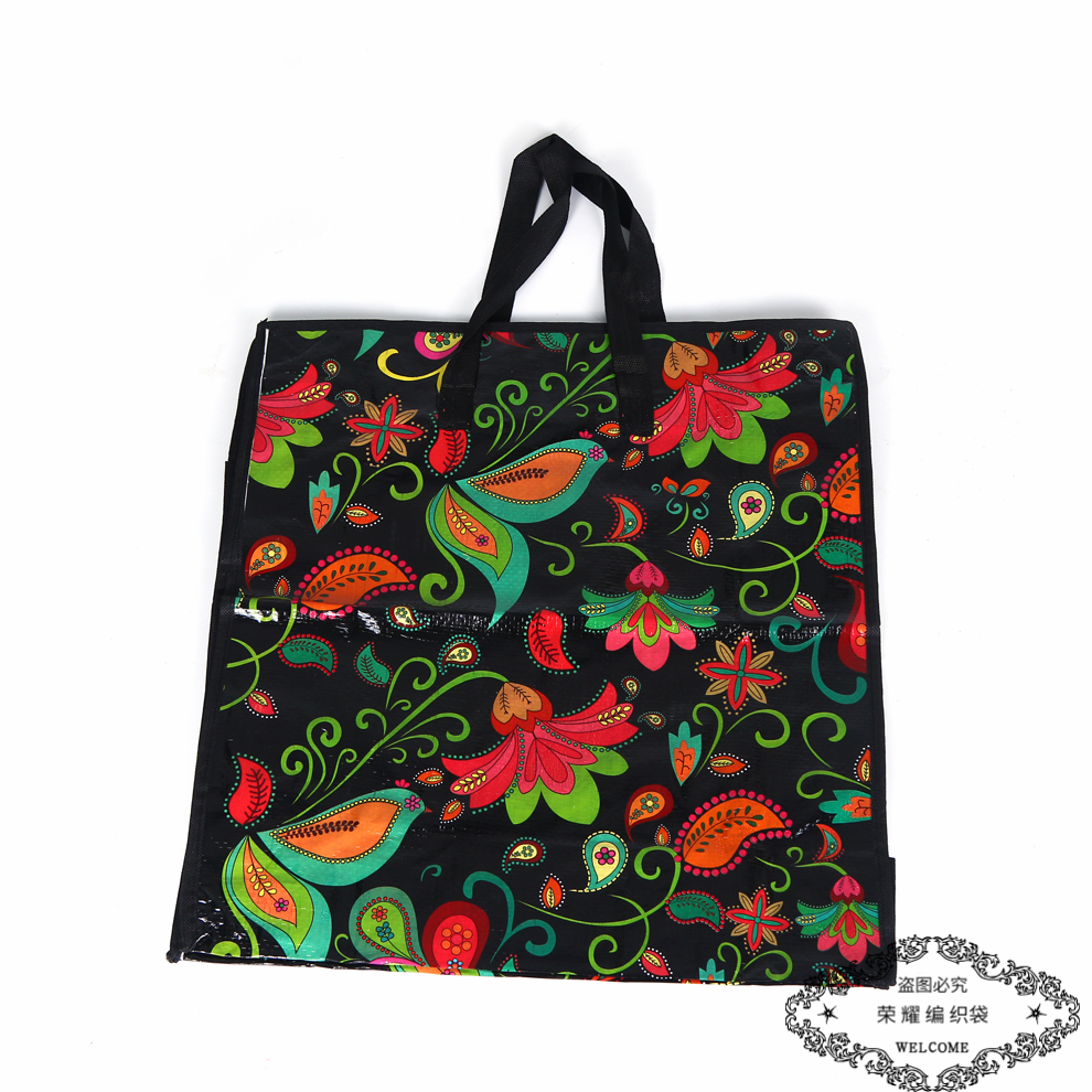 Multi-Color Optional Large Capacity Printed Handbag Clothing Storage Bag Waterproof And Dustproof Packing Bag Duffel Bag Woven Bag Application Scenario