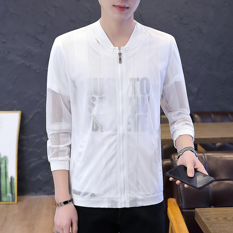Summer men's sun-protective clothing, new men's sun-protective clothing, UV-resistant, hollowed-out, cool, breathable, outdoor lightweight and quick-drying clothing Application Scenario
