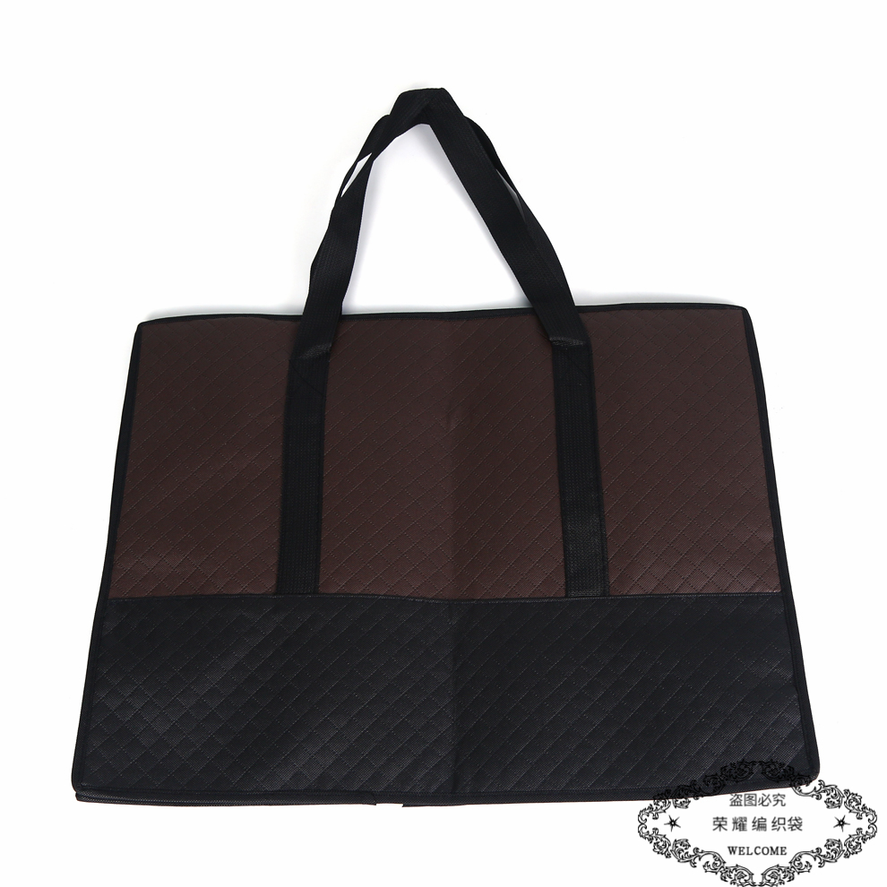 Moisture-proof cotton quilt storage bags, non-woven fabric embossed moving bags, large-capacity hand-held luggage bags, storage and packing bags Specification image