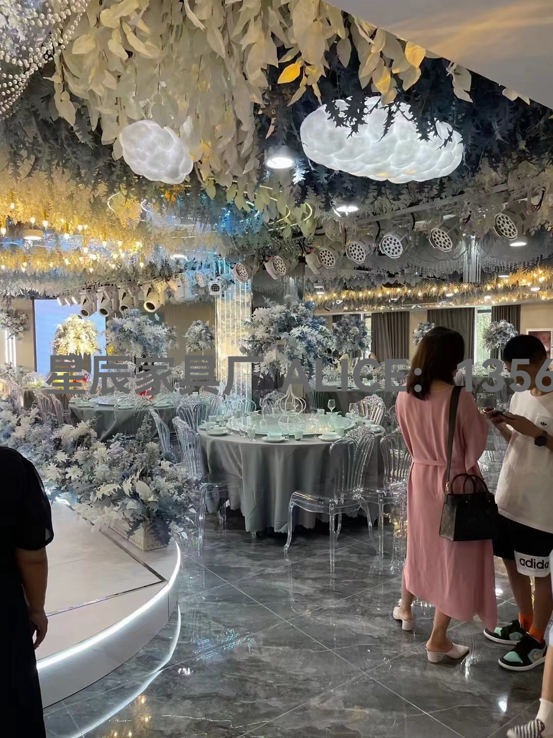 透明椅PC椅子婚庆椅子防辐射椅子防蓝光椅子婚庆椅子酒店椅高档椅 Specification image