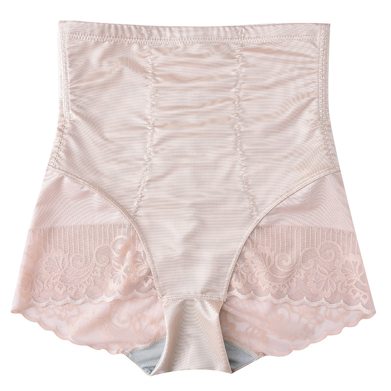 Best-selling lace high-waisted tight-bellied pants for postpartum women, waist-cinching and hip-lifting shaping pants, large-sized women's triangle pants Item Picture
