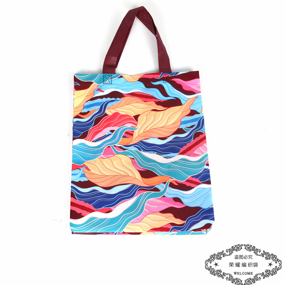 Non-Woven Takeaway Bag Custom Tote Bag Printed Logo Barbecue Crayfish Fried Rice Fast Food Bag Styles Are Varied